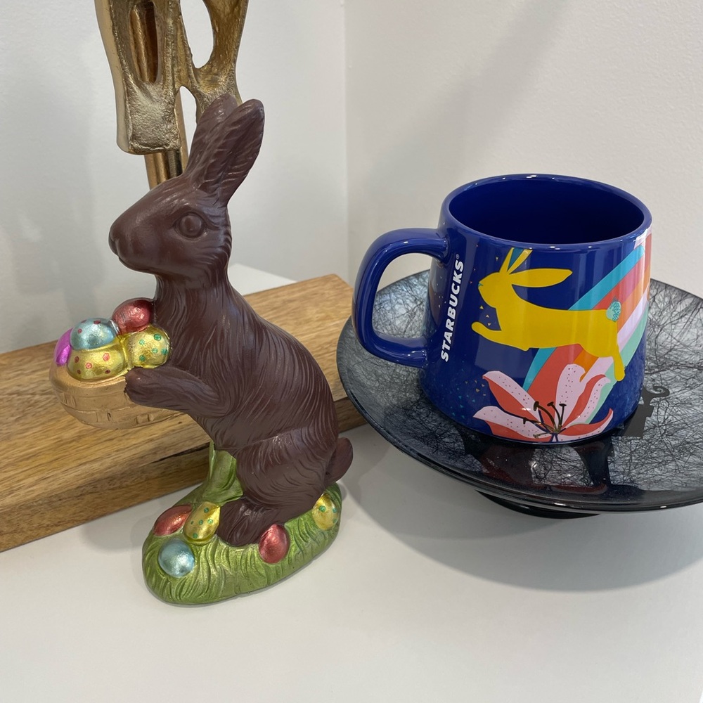 STARBUCKS Spring 2021 Easter Bunny Ceramic Mug 14 oz ~ BNWT